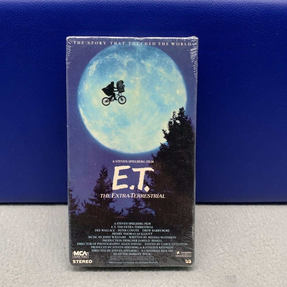 FACTORY SEALED E.T. 1988 VHS First Release 77012 MCA Watermark MINT--A BEAUTY!